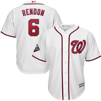 Anthony Rendon Majestic Washington Nationals white jersey