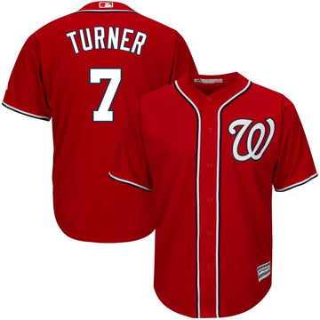 Trea Turner Washington Nationals red jersey