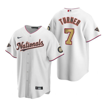 Trea Turner Washington Nationals white jersey