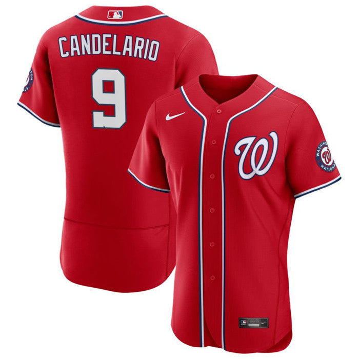 Jeimer Candelario Washington Nationals red jersey