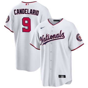 Jeimer Candelario Washington Nationals white jersey