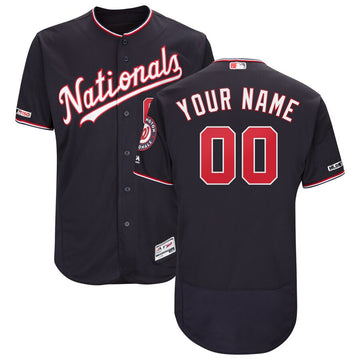 Majestic Washington Nationals navy Alternate jersey