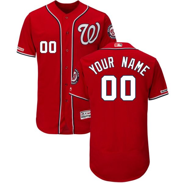 Majestic Washington Nationals red Alternate jersey