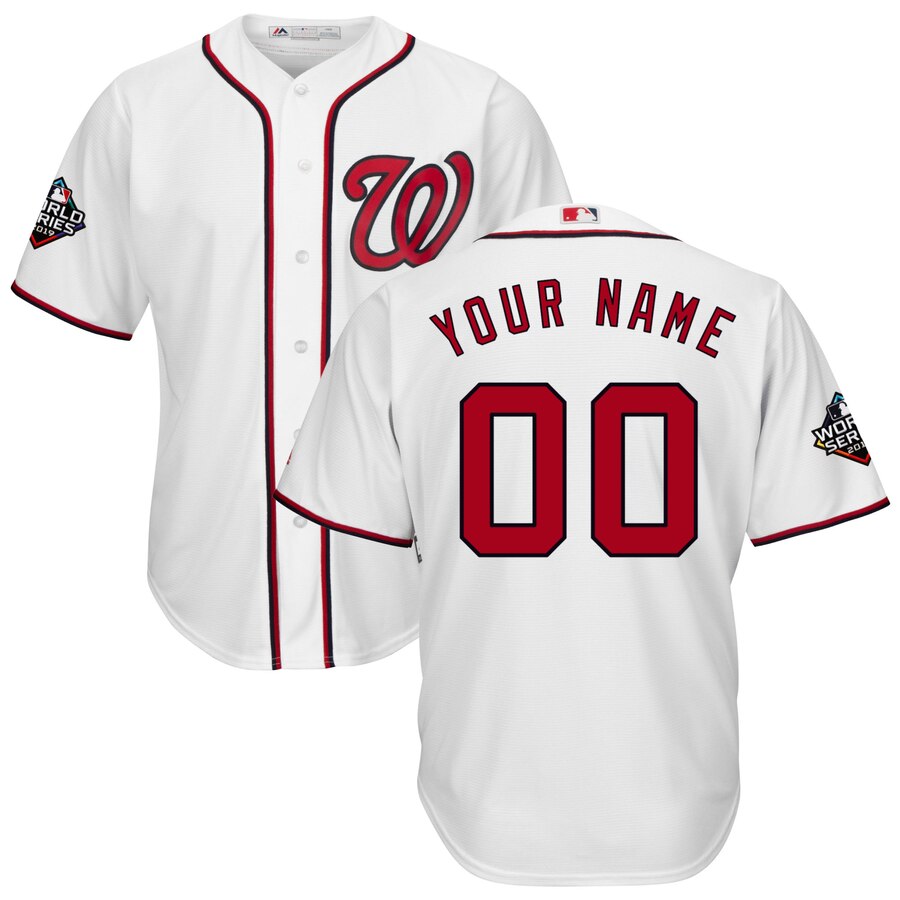 Majestic Washington Nationals white jersey