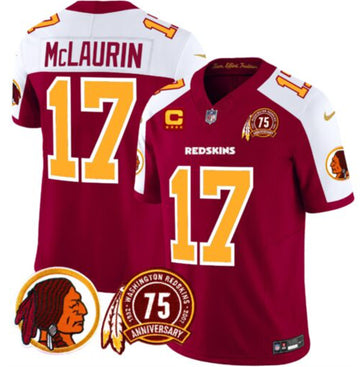 Terry McLaurin Washington Commanders burgundy-white FUSE jersey
