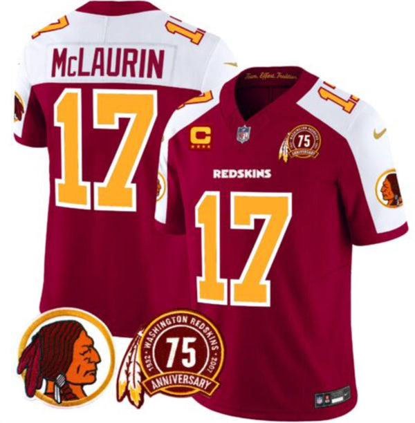 Terry McLaurin Washington Commanders burgundy-white FUSE jersey