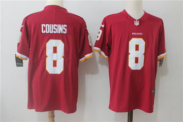 Kirk Cousins Washington Commanders red Alternate jersey