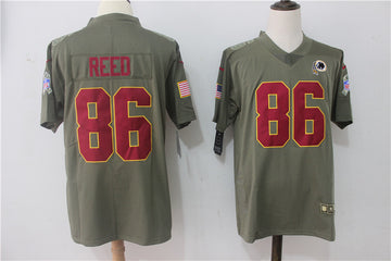 Jordan Reed Washington Commanders olive Salute To Service jersey