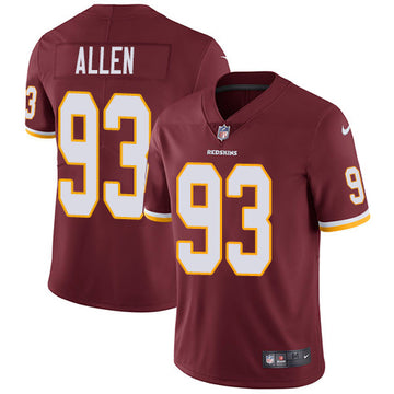 Jonathan Allen Washington Commanders burgundy jersey