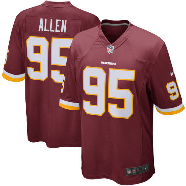 Custom Washington Commanders burgundy Game jersey