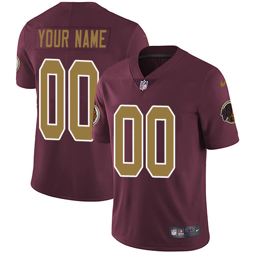 Custom Washington Commanders burgundy Alternate jersey