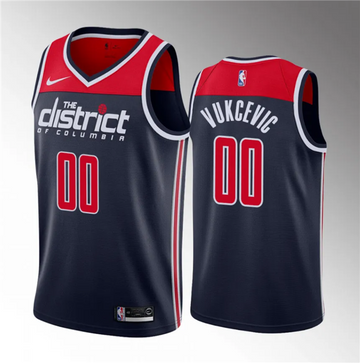 Tristan Vukcevic Washington Wizards navy jersey