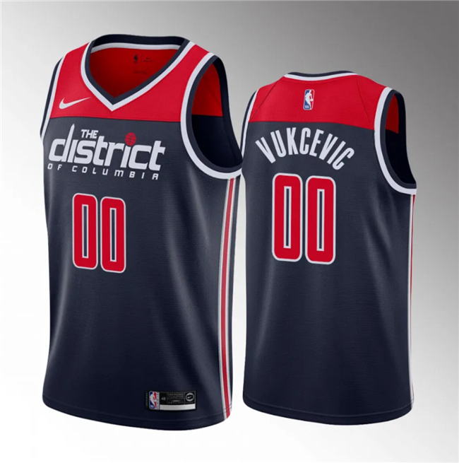 Tristan Vukcevic Washington Wizards navy jersey