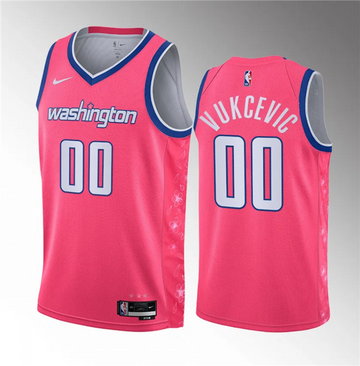 Tristan Vukcevic Washington Wizards pink City Edition jersey