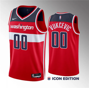 Tristan Vukcevic Washington Wizards red jersey