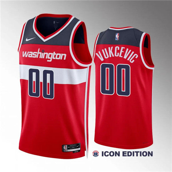 Tristan Vukcevic Washington Wizards red jersey