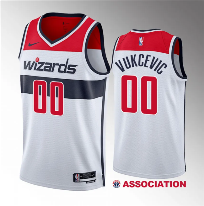 Tristan Vukcevic Washington Wizards white jersey