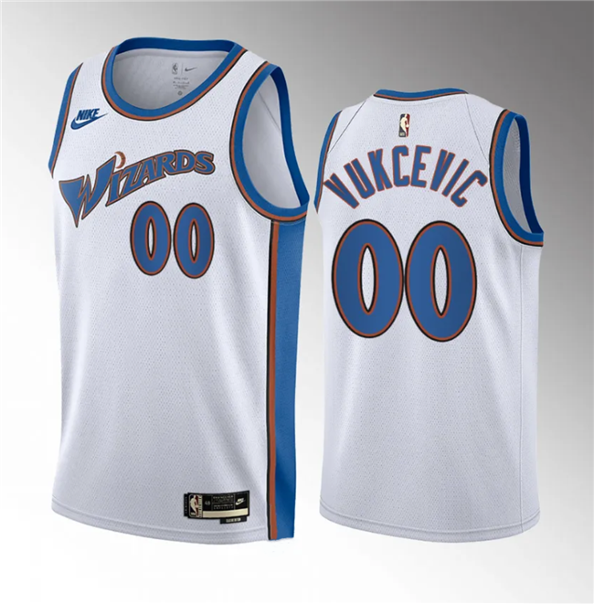 Tristan Vukcevic Washington Wizards white Classic jersey