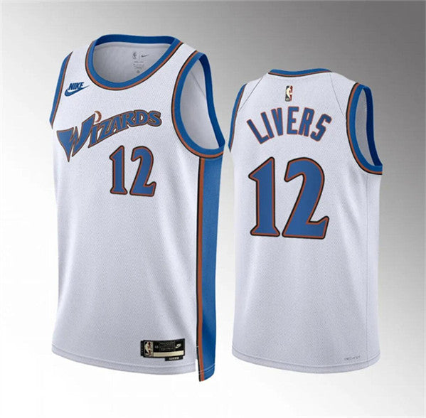 Isaiah Livers Washington Wizards white Classic jersey