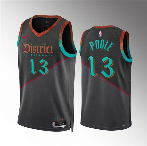 Jordan Poole Washington Wizards black City Edition jersey