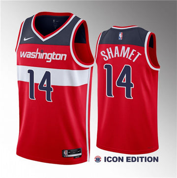 Landry Shamet Washington Wizards red jersey