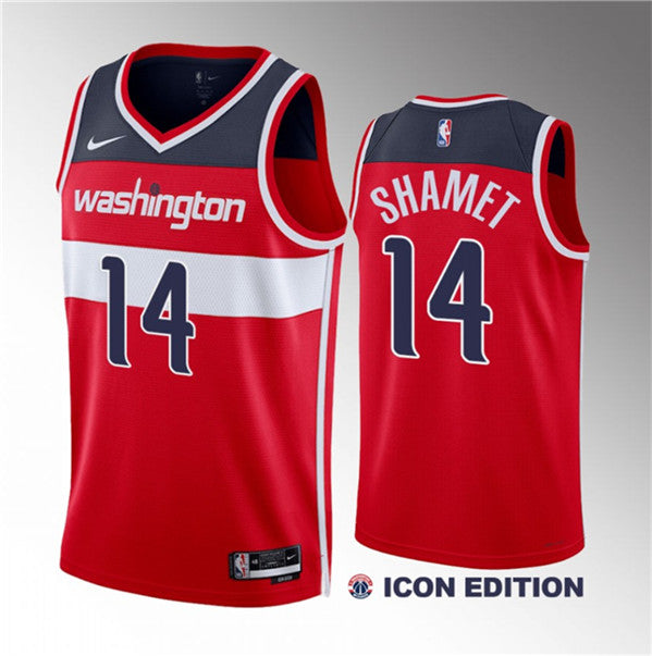 Landry Shamet Washington Wizards red jersey