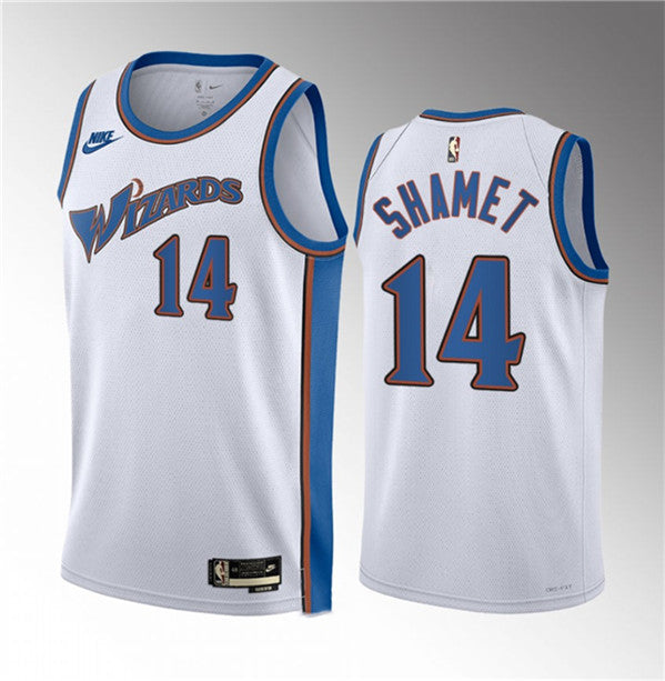 Landry Shamet Washington Wizards white Classic jersey