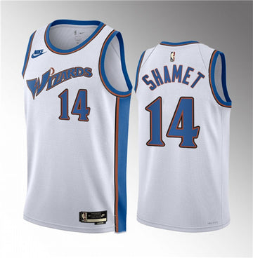Landry Shamet Washington Wizards white Classic jersey