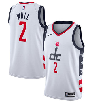 John Wall Washington Wizards white City Edition jersey