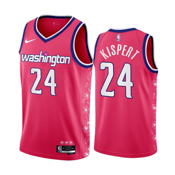 Corey Kispert Washington Wizards pink City Edition jersey