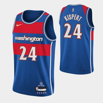 Corey Kispert Washington Wizards blue City Edition jersey