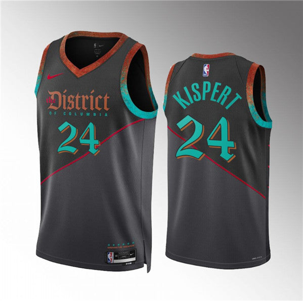 Corey Kispert Washington Wizards black City Edition jersey