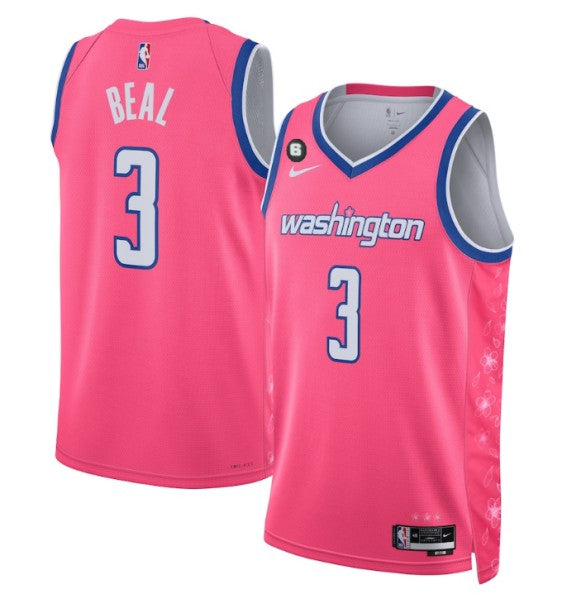 Bradley Beal Washington Wizards pink City Edition jersey