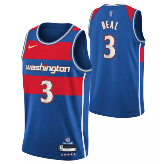 Bradley Beal Washington Wizards blue City Edition jersey