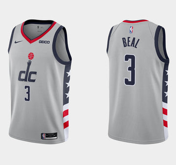 Bradley Beal Washington Wizards gray City Edition jersey