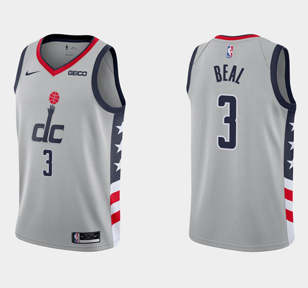 Bradley Beal Washington Wizards gray City Edition jersey