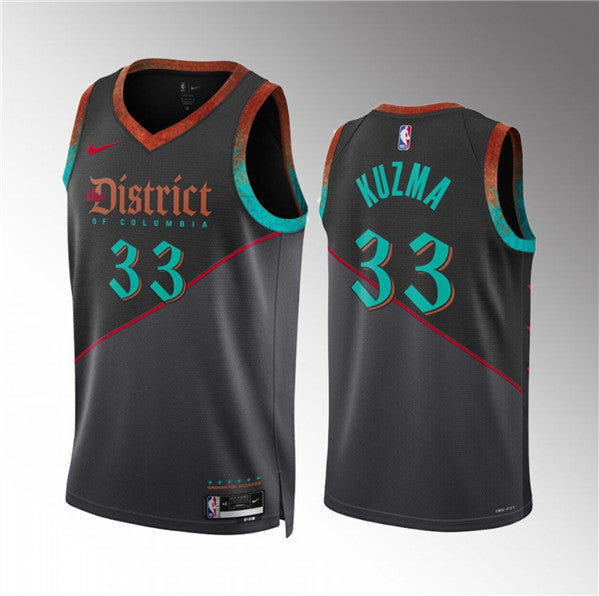 Kyle Kuzma Washington Wizards black City Edition jersey