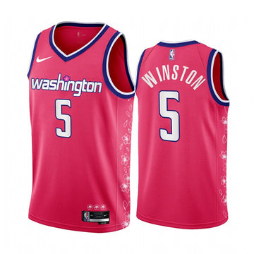 Cassius Winston Washington Wizards pink City Edition jersey