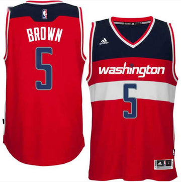 Kwame Washington Wizards brown jersey