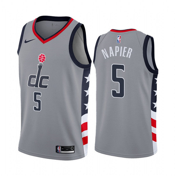 Shabazz Napier Washington Wizards gray City Edition jersey