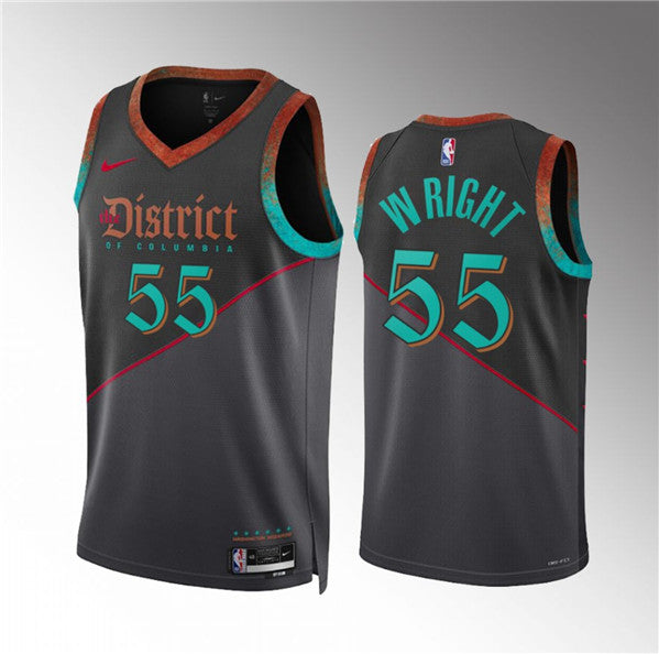 Delon Wright Washington Wizards black City Edition jersey