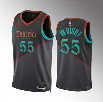 Delon Wright Washington Wizards black City Edition jersey