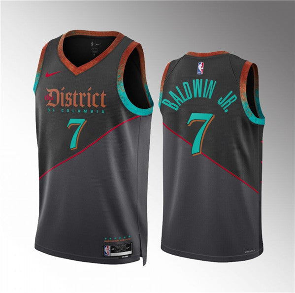 Patrick Baldwin Jr Washington Wizards black City Edition jersey