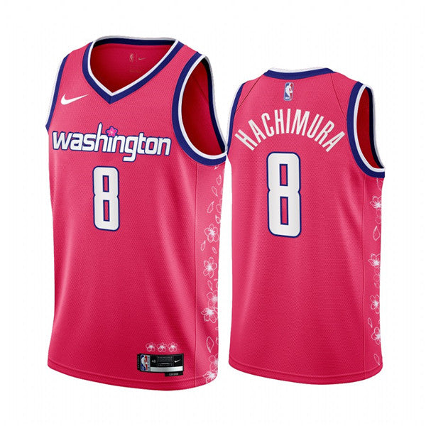 Rui Hachimura Washington Wizards pink City Edition jersey