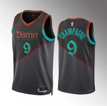 Justin Champagnie Washington Wizards black City Edition jersey