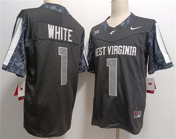 Jahiem West Virginia Mountaineers white FUSE jersey