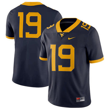 Custom West Virginia Mountaineers navy jersey