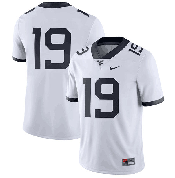Custom West Virginia Mountaineers white jersey
