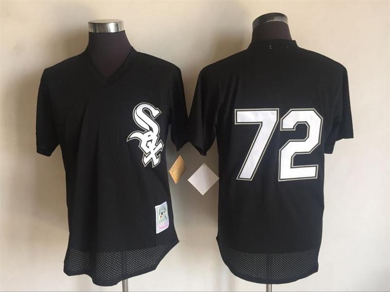 Carlton Fisk Chicago White Sox black Throwback jersey