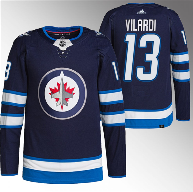 Gabriel Vilardi Winnipeg Jets navy jersey